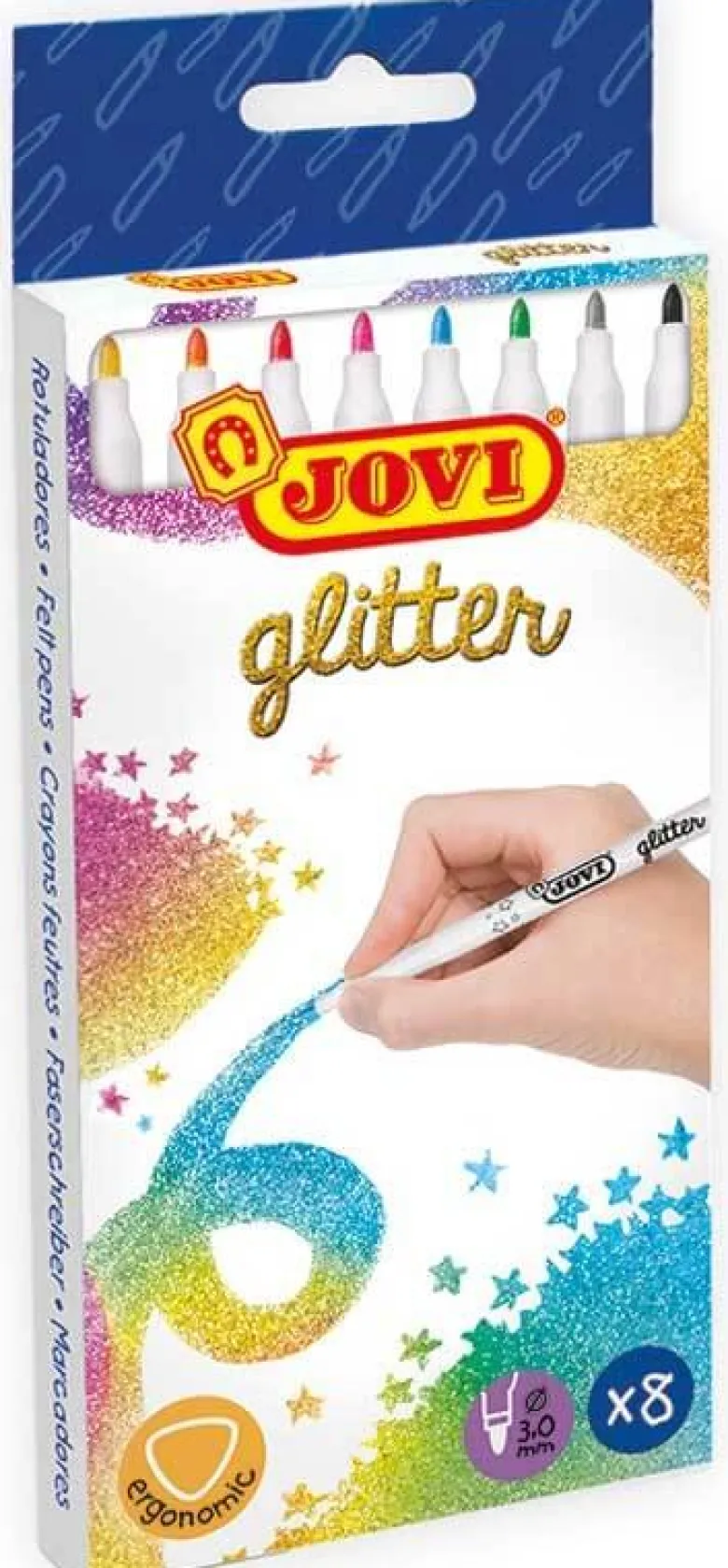 Glitter Tuschpennor Fiberpenna Jovi