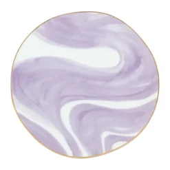 Good Morning -lautanen 17 cm valkoinen, Valuri violet