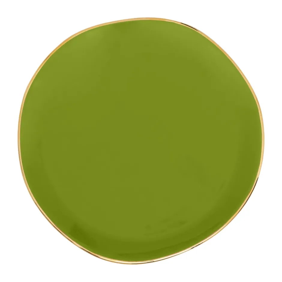 Good Morning -lautanen 17 cm valkoinen, Evergreen sprig