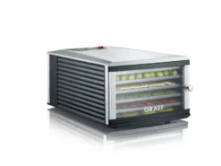 Graef DA506 Dehydrator sienikuivain 6 tarjotinta, Musta-harmaa