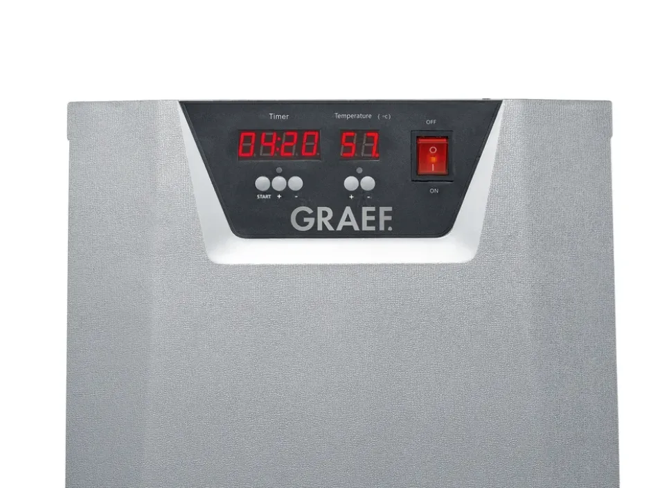 Graef DA506 Dehydrator sienikuivain 6 tarjotinta, Musta-harmaa