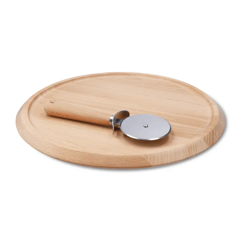 Grand Cru pizzalauta ja -leikkuri, Pyökki, Ø35 cm