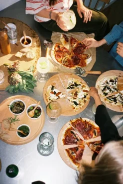 Grand Cru pizzalauta ja -leikkuri, Pyökki, Ø35 cm