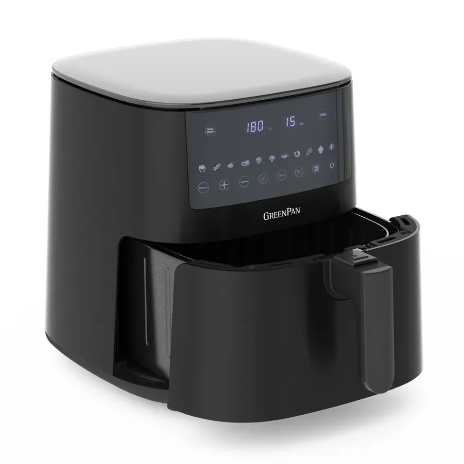 GreenPan XL Airfryer 1 kori 7,2 litraa, Musta