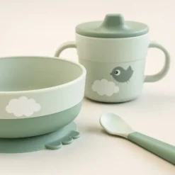 Happy Clouds foodie ensimmäinen ateriasetti 3 osaa, Vihreä