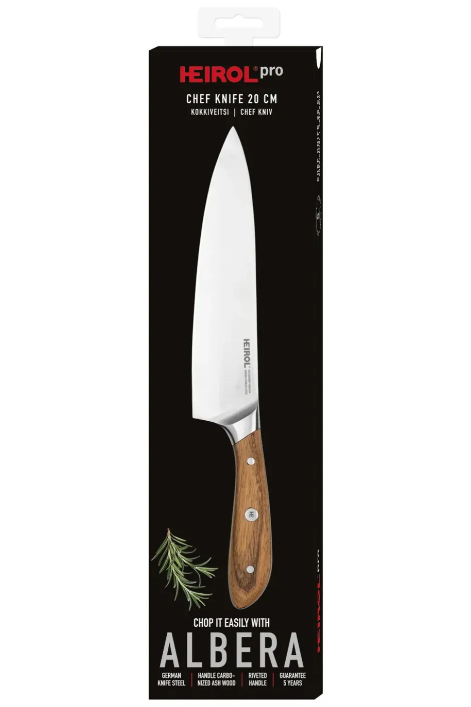 Heirol albera -kokkiveitsi, 20 cm
