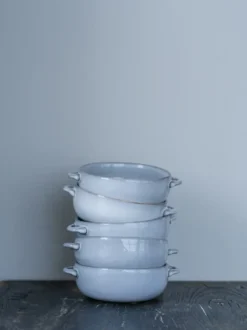 Heirol x Nosse Svelte kulho kahvalla Ø12 cm, Stone