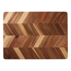 Herringbone leikkuulauta 28 x 38 cm, Akaasia