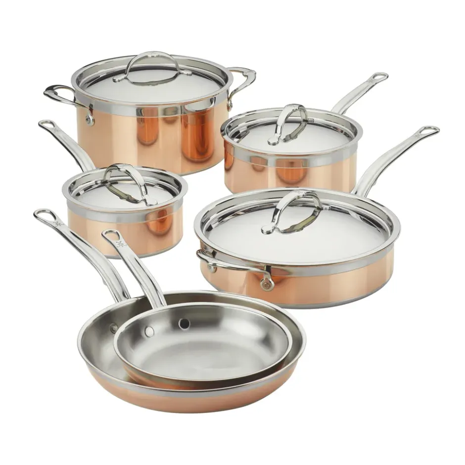 Hestan Copperbond pata- ja paistinpannusetti, 10 osaa