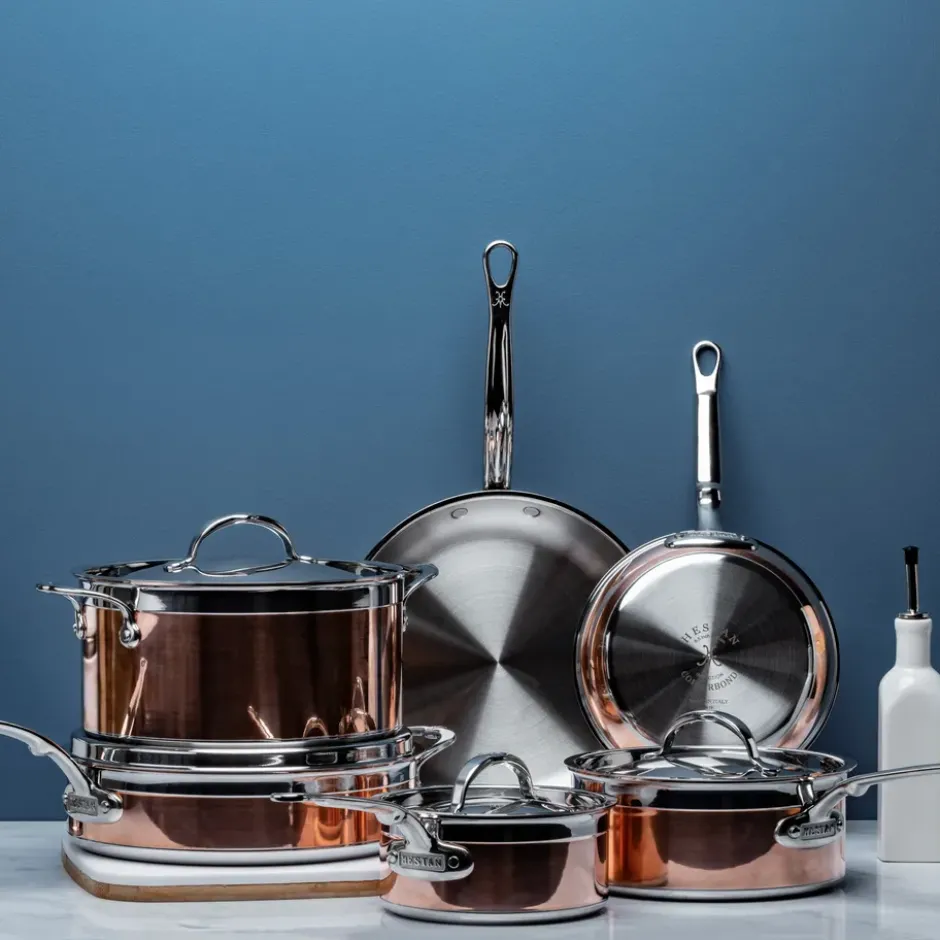 Hestan Copperbond pata- ja paistinpannusetti, 10 osaa