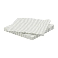 Hienoraitainen paperiservetti, Valkobeige, 20-pack, 33x33 cm