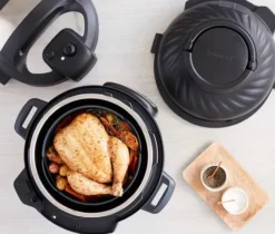 Instant Pot Duo Crisp monitoimikeitin 8 L, Musta