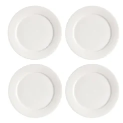 Kalk-leipälautanen 21 cm 4-pack, valkoinen