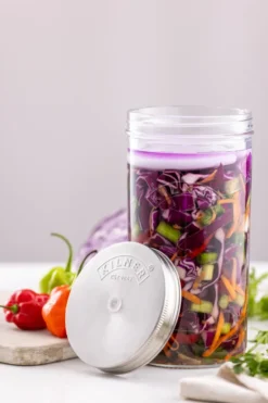 Kilner fermentointisetti, Kirkas ruostumaton teräs, 1 l
