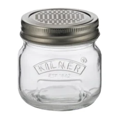 Kilner säilytyspurkki raastokannella, Hopea kirkas, 250 ml