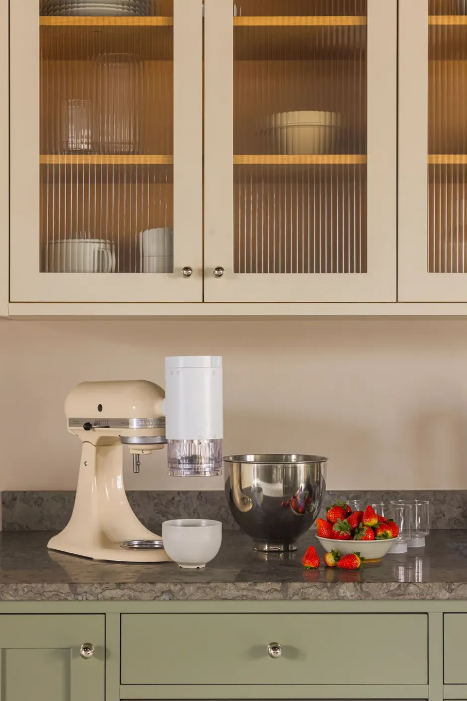 KitchenAid jäämurskain keittiökoneeseen, White