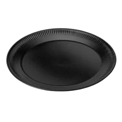 Knabstrup ruokalautanen musta, 22 cm