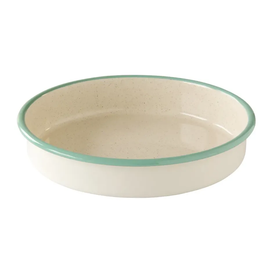 Kockums uunivuoka, Cream lux-vihreä, pyöreä, Ø28 cm