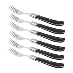 Laguiole By Hâws grilliveitsi 6-pack, Musta puu