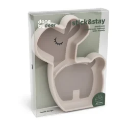 Lalee Stick&Stay lastenlautanen 13,5x18 cm, Hiekka