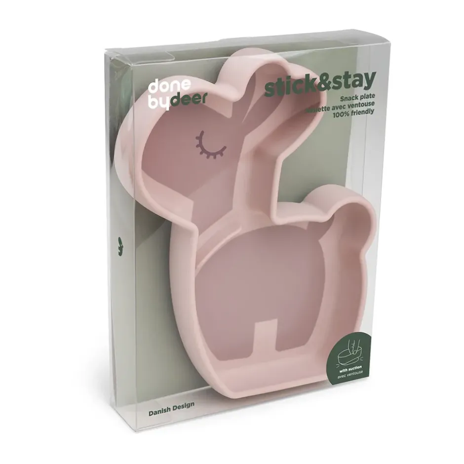 Lalee Stick&Stay lastenlautanen 13,5x18 cm, Puuteri