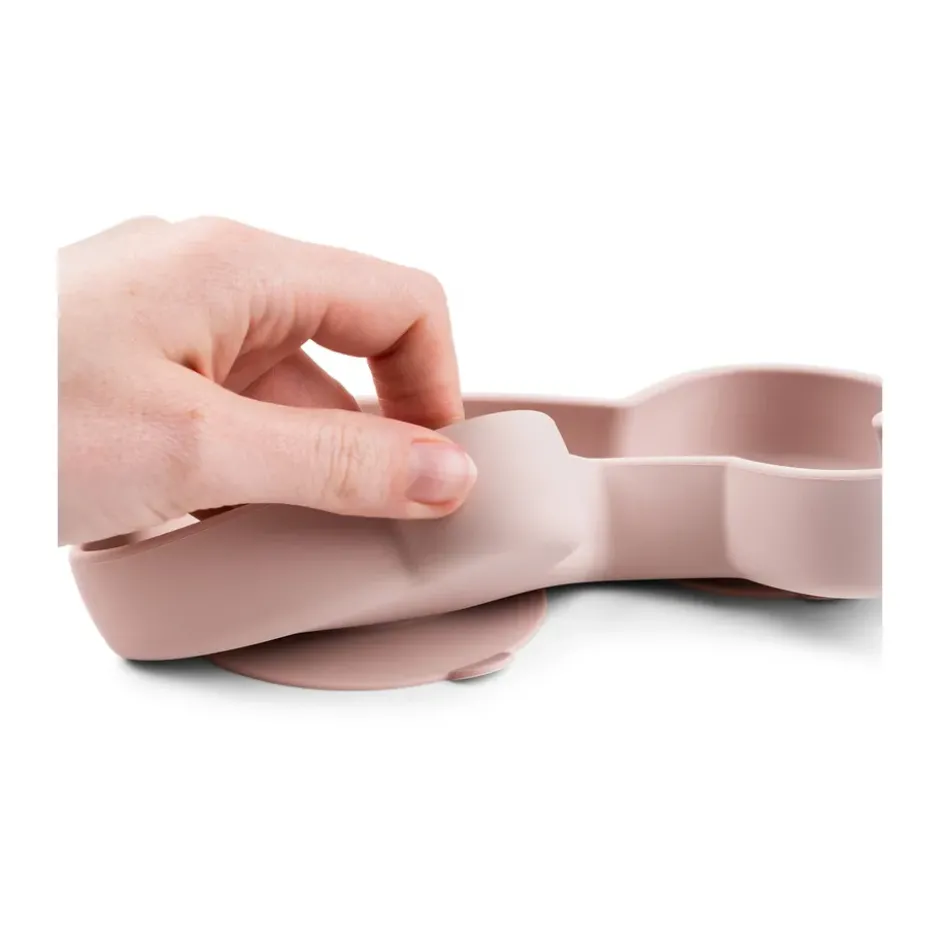 Lalee Stick&Stay lastenlautanen 13,5x18 cm, Puuteri