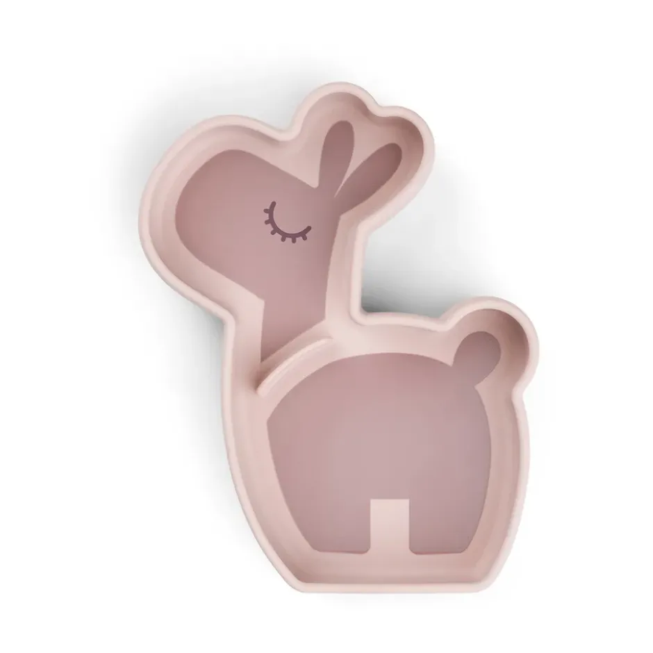 Lalee Stick&Stay lastenlautanen 13,5x18 cm, Puuteri