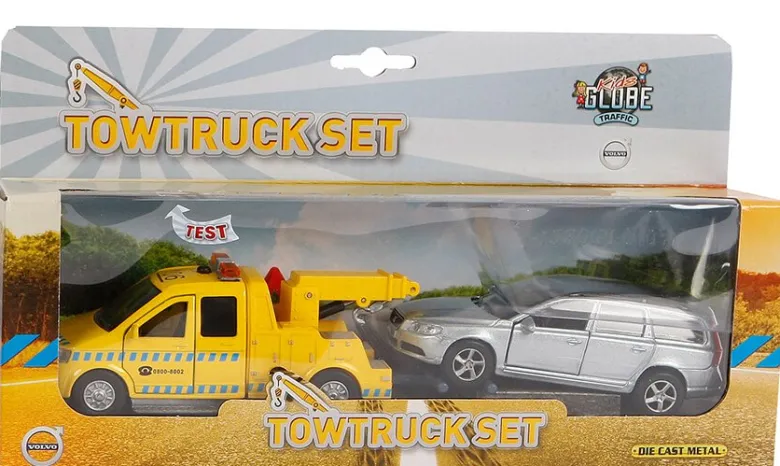 Leksaksbil Bärgare och Volvo V70 Kids Globe