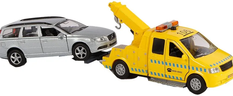 Leksaksbil Bärgare och Volvo V70 Kids Globe