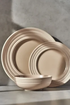 Lines-lautanen Ø 27 cm, 6 kpl, beige