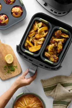 Lékué airfryer suorakulmainen kori, Harmaa