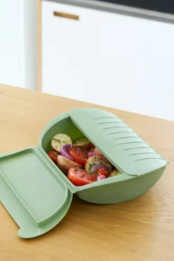 Lékué höyrykeitin, Vihreä, tarjottimella, 4-pack