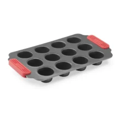 Lékué non stick mini muffinsivuoka 12 kpl, Punainen