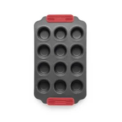 Lékué non stick mini muffinsivuoka 12 kpl, Punainen