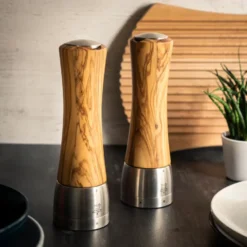 Madras Z suolamylly 21 cm, Olive wood-stainless steel