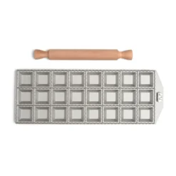 Marcato raviolimuotti sis. kaulin, nelikulmainen ravioli, 24 kpl