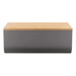 Mattina leipälaatikko 34 cm, Tummanharmaa-bambu