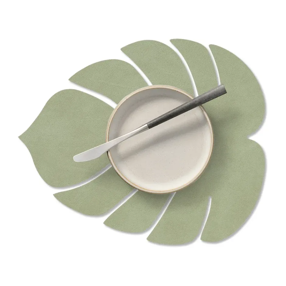 Monstera Leaf Nupo pöytätabletti S, Oliivinvihreä