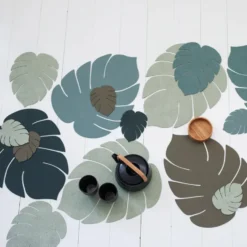 Monstera Leaf Nupo pöytätabletti L, Pastellinvihreä