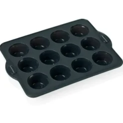 Muffinssivuoka silikonia 12 kpl, Harmaa