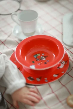 Mumin Lilla My imukuppilautanen Ø15,5 cm., Punainen