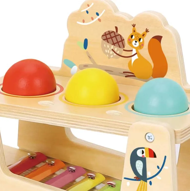 Musiklåda trä leksak till barn Tooky Toy
