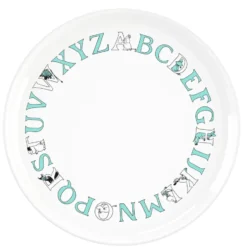 Muumi ABC lautanen Ø20 cm, Turkoosi