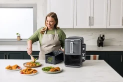 Ninja Air Fryer SL400EU double stack XL 2 laatikkoa 9,5 l, Musta