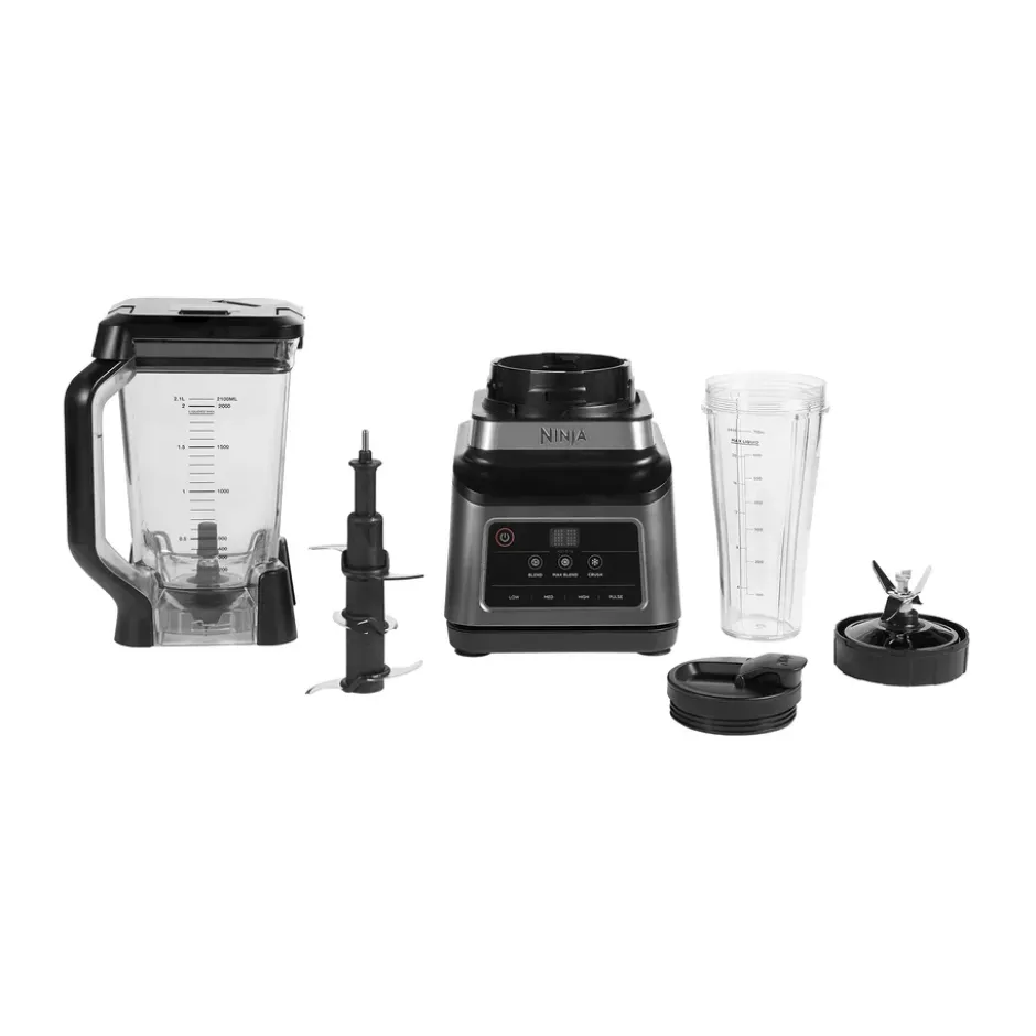 Ninja BN750 2-in-1 blender Auto-iQ:lla, Musta