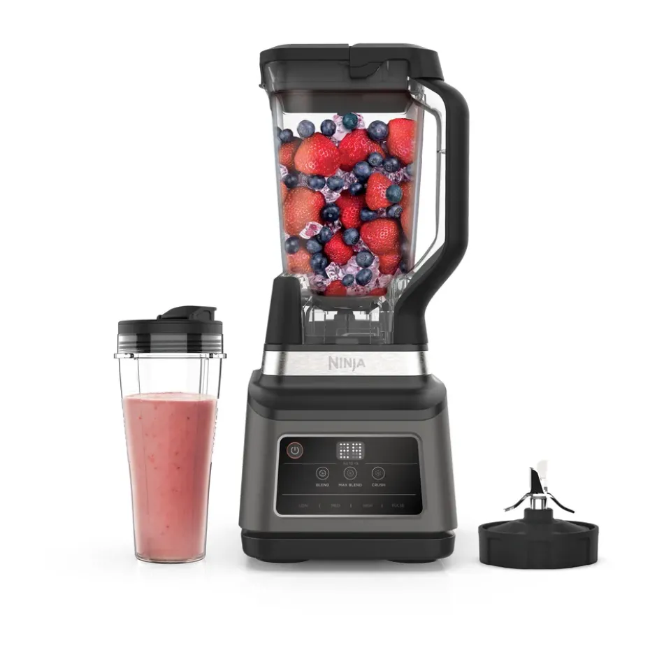 Ninja BN750 2-in-1 blender Auto-iQ:lla, Musta