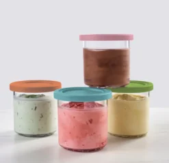 Ninja CREAMi 4 lisäkupia 470 ml NC300EU-malliin, Sininen/vaaleanpunainen/vihreä/ruskea