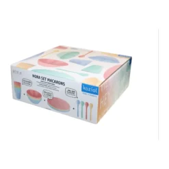 Nora Macarons astiasto 16 osaa., Monivärinen