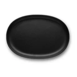 Nordic kitchen ovaali lautanen 18,5 x 26 cm, Musta