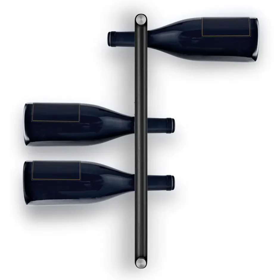 Nordic Kitchen ripustettava viiniteline, Black